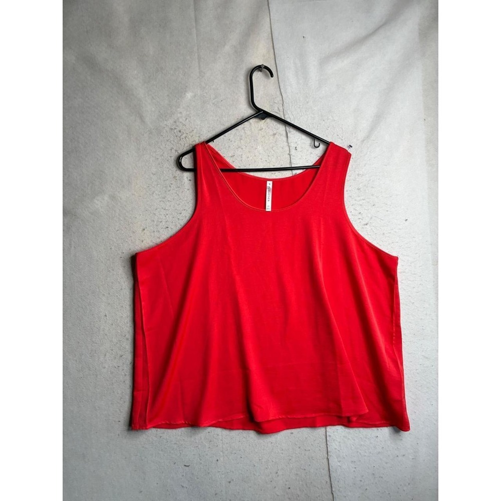 Fabletics Womens Red Active Tank Sleeveless Scoop Neck 1X TK2252125-6285-17075